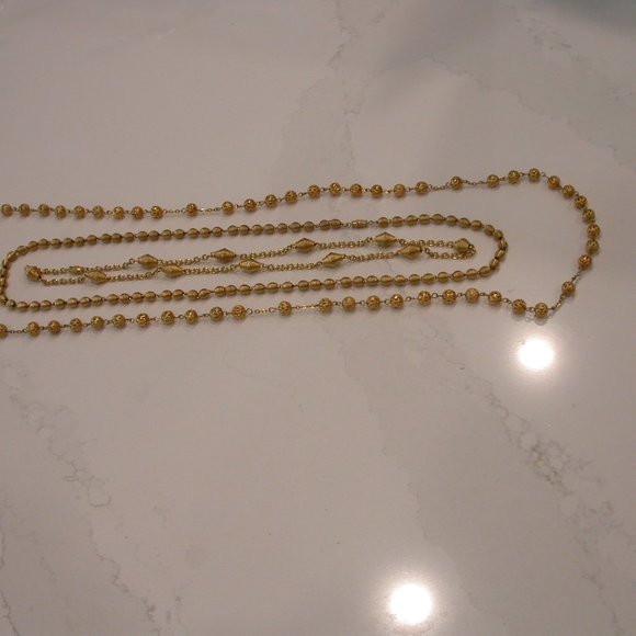 Three Gold Look Chains - Picture 2 of 3
